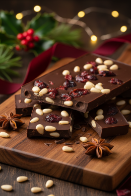 Шоколад темный Кедр-Вишня "Гуси и шпинат" 65г