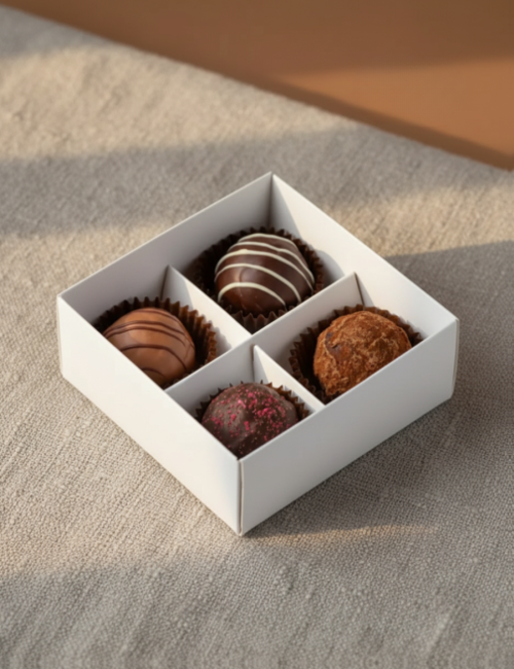 Ассорти из 4 сырных конфет "Larka Chocolates"