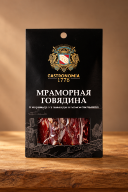 Мраморная говядина в маринаде из лаванды и можжевельника Gastronomia 1778, 100 г