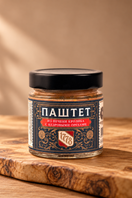 Паштет из печени кролика с кедровым орехом Gastronomia 1778, 100 г
