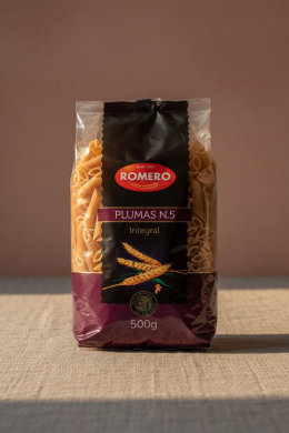 Паста Плюма Цельнозерновая из твердых сортов пшеницы без яиц (Pluma Integral), уп. 500 гр.