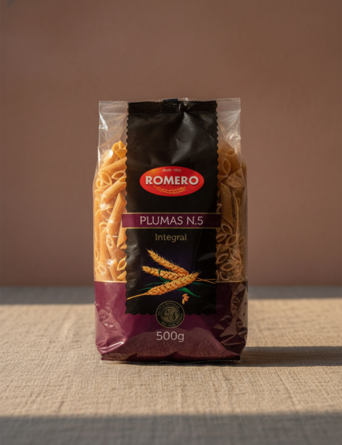 Паста Плюма Цельнозерновая из твердых сортов пшеницы без яиц (Pluma Integral), уп. 500 гр.
