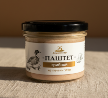 Паштет "Грибной" из печени утки 100 гр. "Деликатесофф"