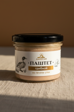 Паштет "Грибной" из печени утки 100 гр. "Деликатесофф"