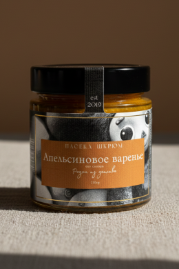 Варенье апельсиновое на меду (без сахара) 210 гр.