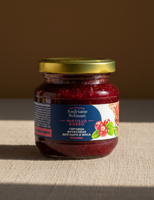 Фруктовая горчица Клюква “Andriano Solinari”