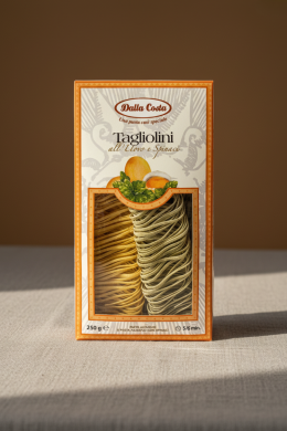 Макаронные изделия с доб. яиц Тальолини с яйцом и шпинатом "Dalla Costa" 250г