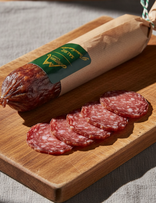 Колбаса сыровяленая полусухая "Сальсиц Граубюнден" 95 гр