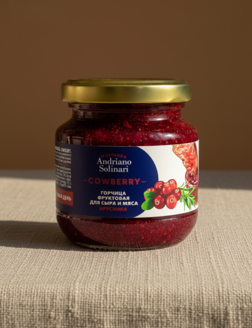 Фруктовая горчица Брусника “Andriano Solinari”