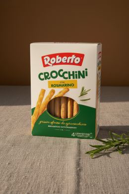 Палочки Хлебные Гриссини Кроккини с розмарином "Roberto" 250г