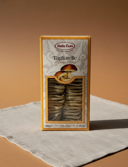 Макаронные изделия без яиц Тальятелле с белыми грибами "Dalla Costa" 250г