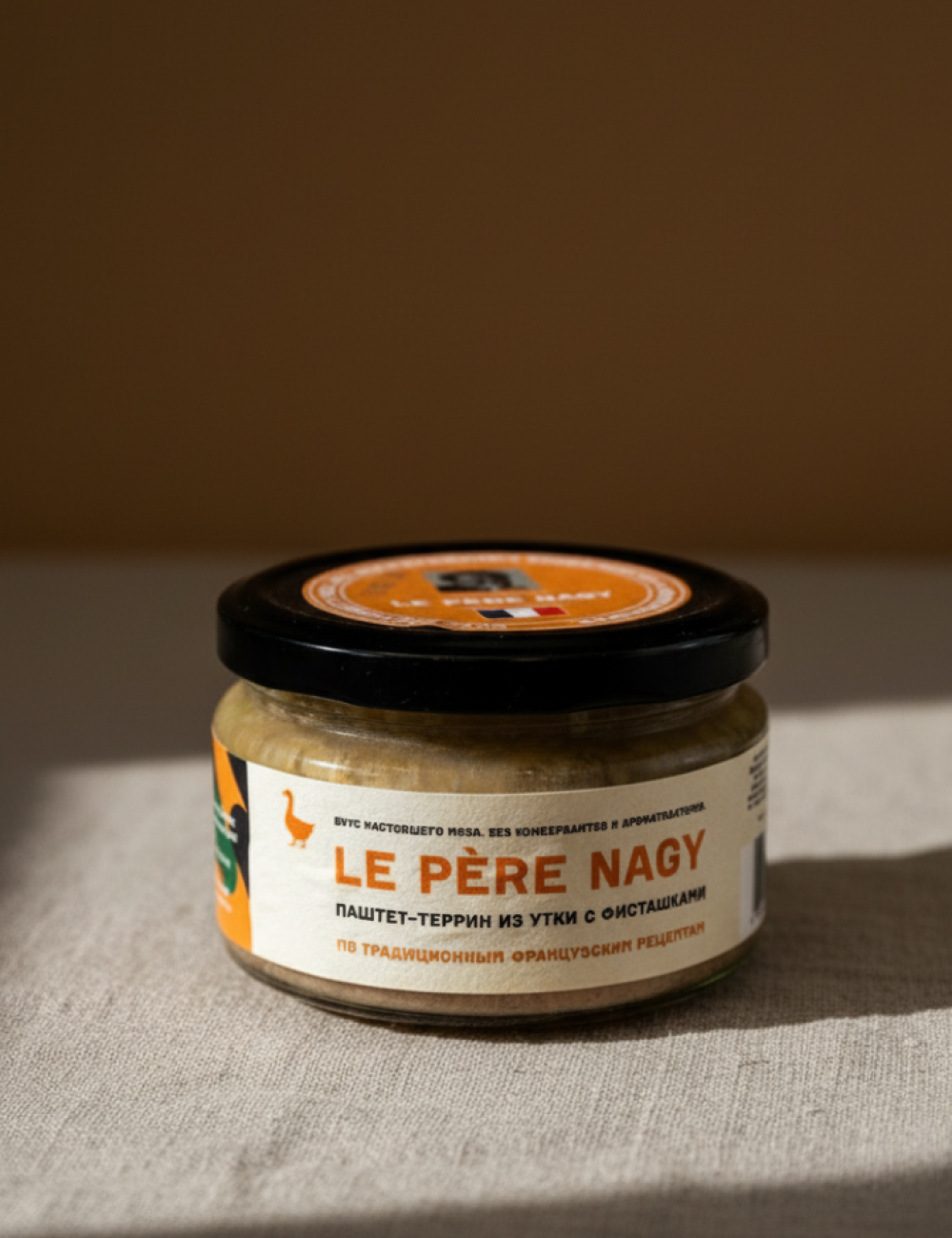 Паштет-террин из утки с фисташками "Le Pere Nagy", 180 гр.