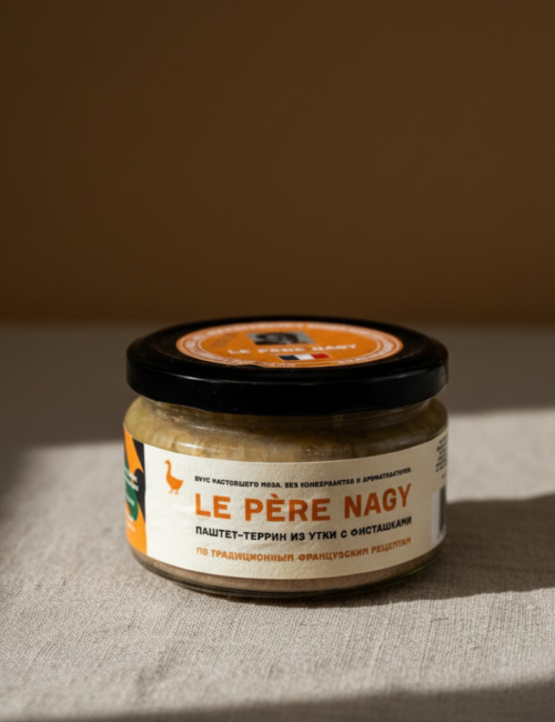 Паштет-террин из утки с фисташками "Le Pere Nagy", 180 гр.