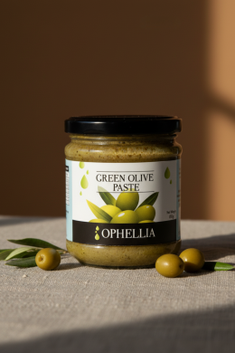 Паста из зеленых оливок Ophellia 212мл, стекло