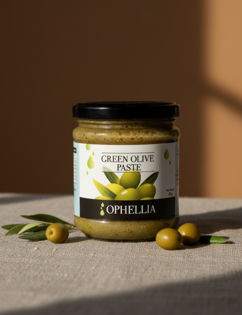 Паста из зеленых оливок Ophellia 212мл, стекло