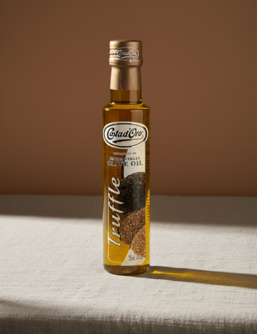 Масло оливковое нераф. Extra vergin "Costa dOro" с ароматом черного трюфеля ст/б 250мл