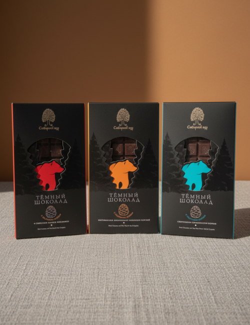 Шоколад с кедровым орехом 100 гр. в ассортименте