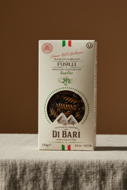 Макаронные изделия ФУЗИЛЛИ С БАЗЕЛИКОМ 250 гр.