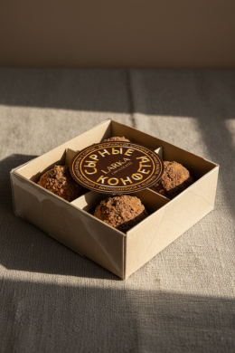 Набор 4 сырных конфет с Брюностом "Larka Chocolates"