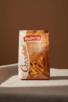 Палочки Хлебные Гриссини Кроккини миньон с кунжутом "Roberto" 150г