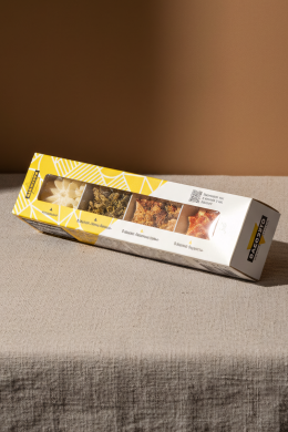 Ассорти мягких сыров из козьего молока в обсыпке из трав 50% 100г