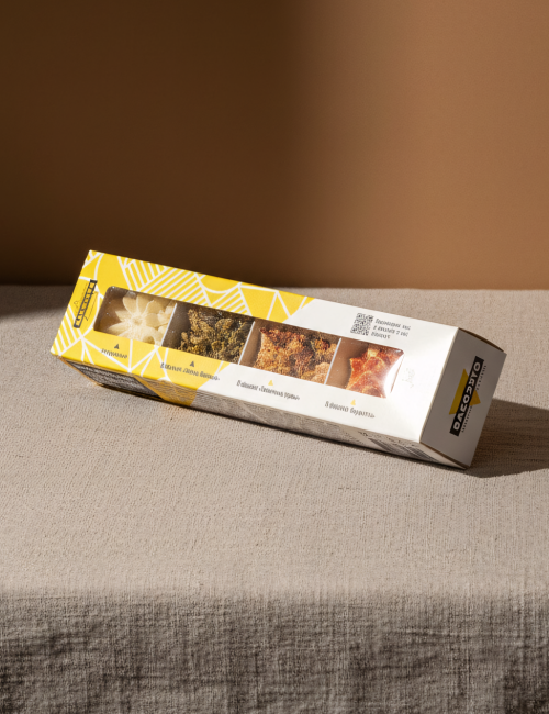 Ассорти мягких сыров из козьего молока в обсыпке из трав 50% 100г