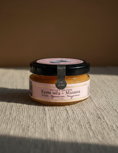 Крем мед малина 65 гр.