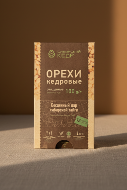 Ядро кедрового ореха вакуум-коробка 100 гр.