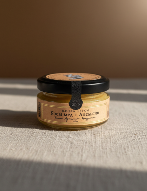 Крем мед апельсин 65 гр.