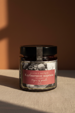 Варенье клубничное на меду (без сахара) 210 гр.