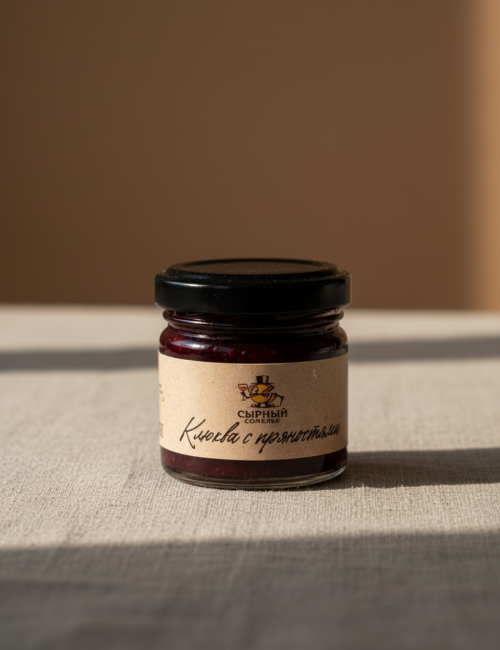 Конфитюр "Сырный сомелье" Клюква с пряностями 40г