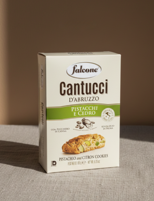 Печенье Кантуччи с фисташками и цедрой лимона "Falcone" 180 г
