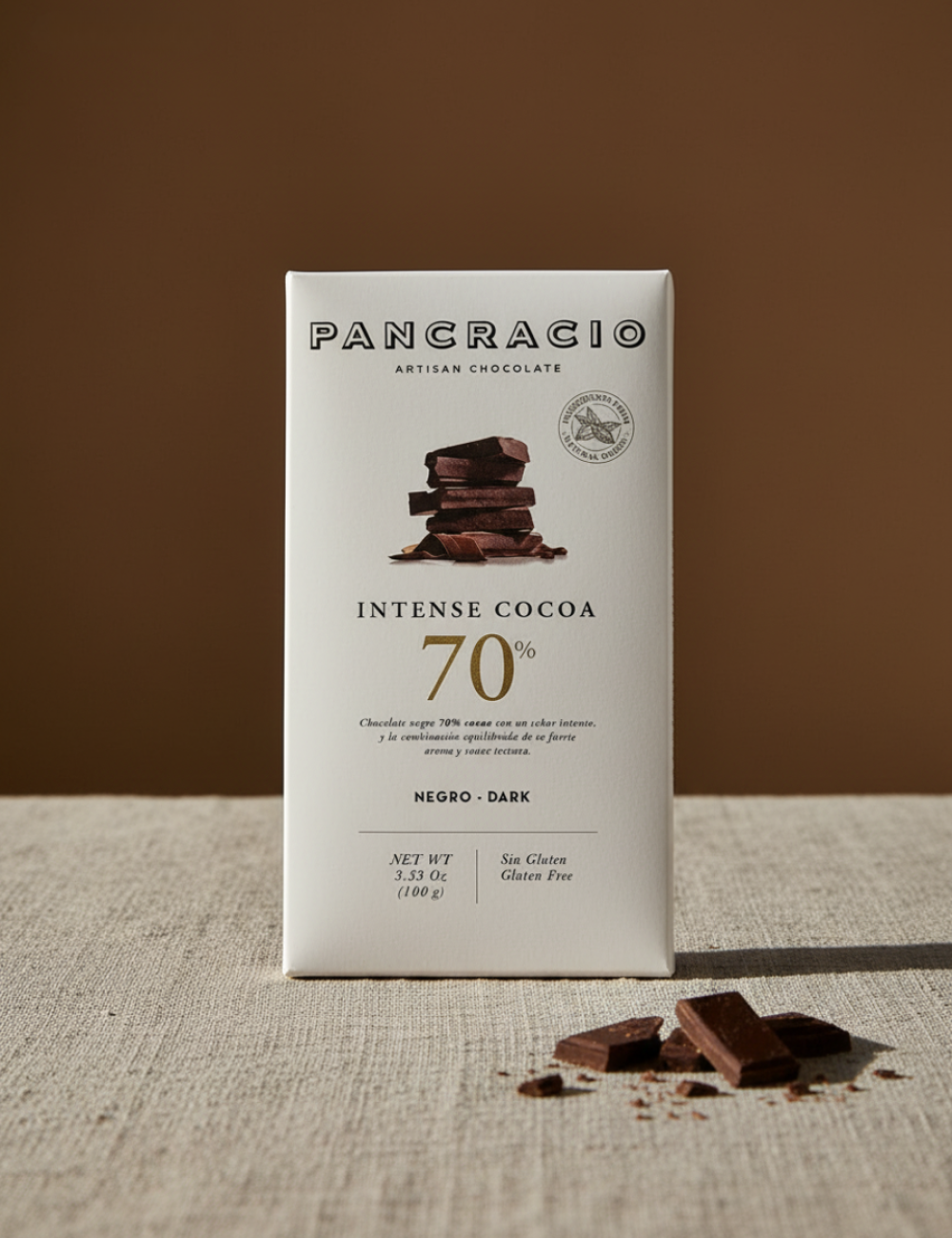 Темный шоколад 70% (INTENSE COCOA 70%), 100г