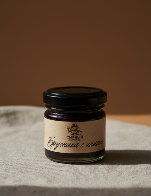 Конфитюр "Сырный сомелье" Брусника-анис 40г