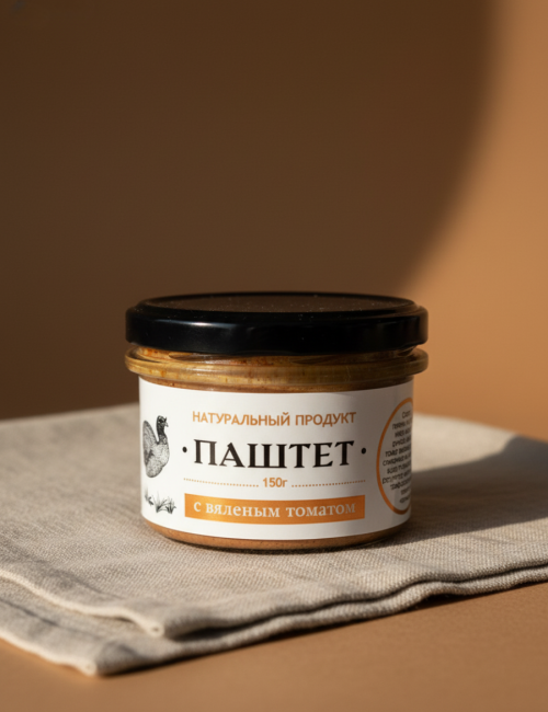 Паштет из печени индейки с вяленым томатом 150 гр. "Деликатесофф"
