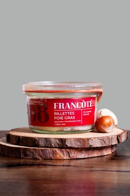 Риет с фуа-гра FRANCOTE утиные деликатесы 120г c/б