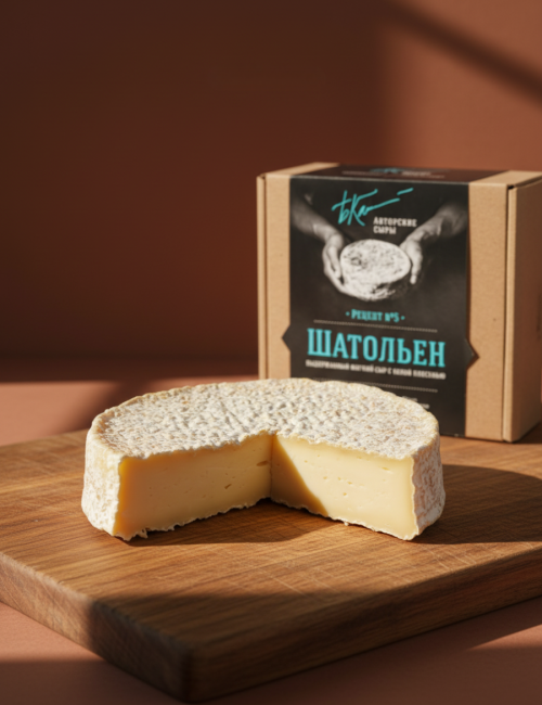 Выдержанный сыр с белой плесенью "Шатольен"