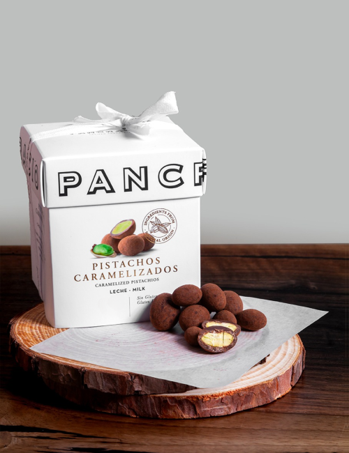 Luxury Box Конфеты из цельных карамелизированных фисташек с молочным шоколадом 140 гр.