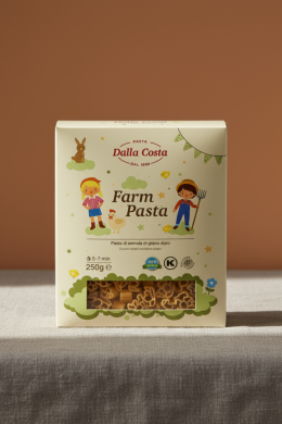Паста фигурная без добавления яиц "Ферма", Dalla Costa (250 г)