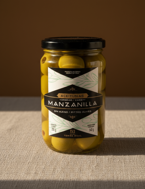 Оливки Манзанилья в оливковом маринаде б/к 280 г
