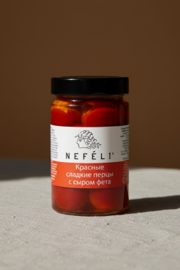 Перцы красные сладкие с сыром Фета Nefeli 300г