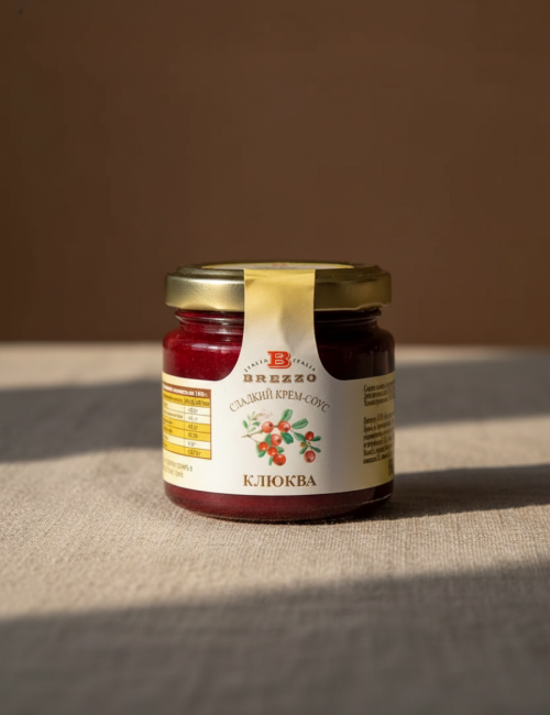 Сладкий крем-соус из клюквы 40г т.м. BREZZO Италия