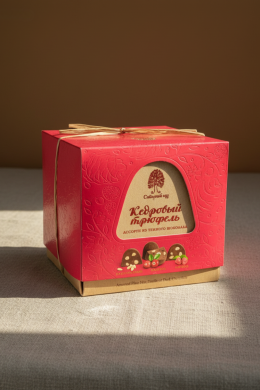 Кедровый трюфель ассорти из темного шоколада 120 гр.