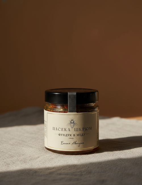 Фундук в меду мини 110 гр.