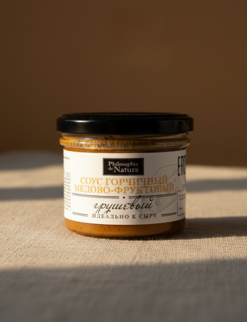 Соус горчичный медово-фруктовый "Грушевый"  Philosophia de Natura 100г