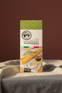 Палочки Хлебные Гриссини розмарин и морская соль, Италия, 120г