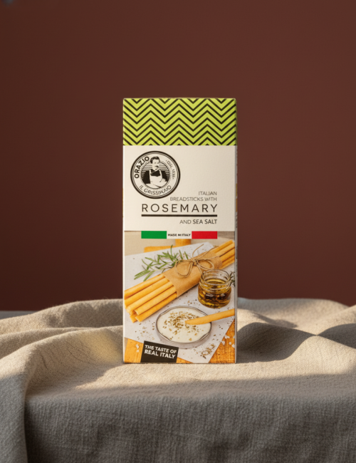 Палочки Хлебные Гриссини розмарин и морская соль, Италия, 120г