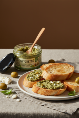 Брускетта из оливок Халкидики с белым сыром с/б 150г OLIVATECA/ARTESANO