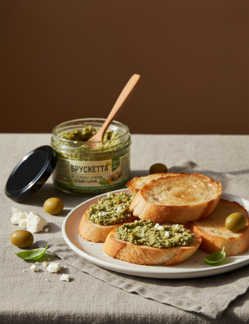 Брускетта из оливок Халкидики с белым сыром с/б 150г OLIVATECA/ARTESANO