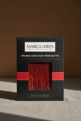 Подкопченный хамон из утиной грудки "Marguaries" нарезка 60г